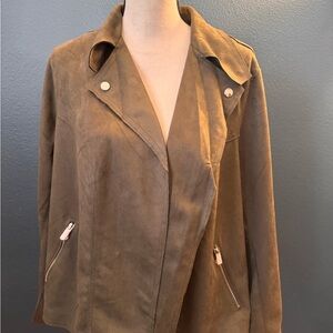 Philosophy  Suede Moto Jacket